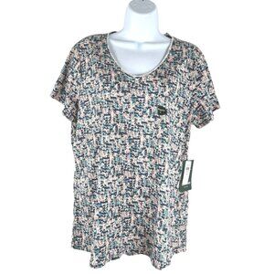L.L. Bean Organic Cotton V-Neck Tee Shirt Top Large Short Sleeve NWT TP-3392